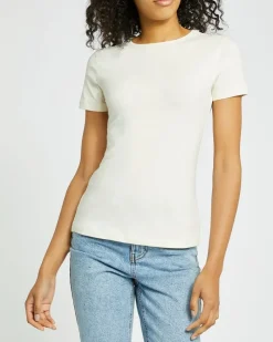 Online Dunnes Stores Stretch Crew Neck T-Shirt