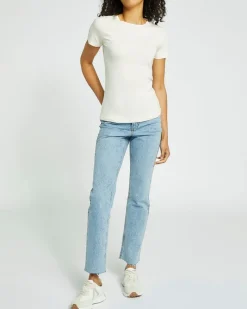 Online Dunnes Stores Stretch Crew Neck T-Shirt