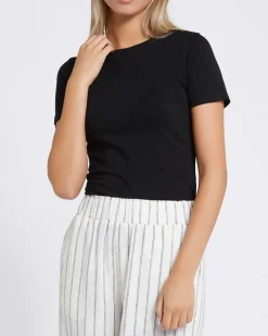 Online Dunnes Stores Stretch Crew Neck T-Shirt