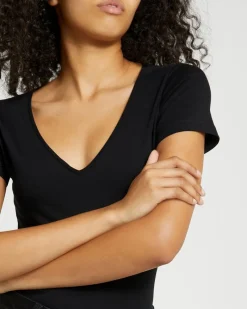 Best Dunnes Stores Stretch V-Neck T-Shirt