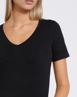 Online Dunnes Stores Stretch V-Neck T-Shirt