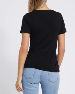 Online Dunnes Stores Stretch V-Neck T-Shirt