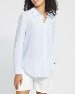 Fashion Dunnes Stores Stripe Linen Rich Shirt