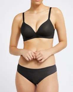 Discount Dunnes Stores Stripe Non-Wired Soft Padded T-Shirt Bra