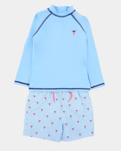 Online Dunnes Stores Stripe Rashguard Set (0 Months-5 Years)