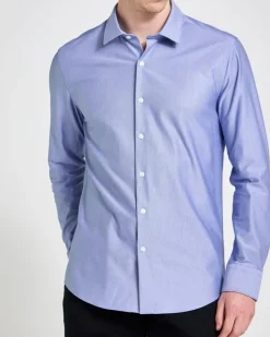 Fashion Dunnes Stores Tailored Fit Long Sleeved Knitted Stretch Shirt