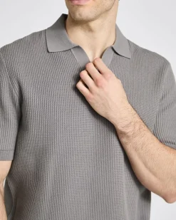 New Dunnes Stores Texture Revere Polo Top