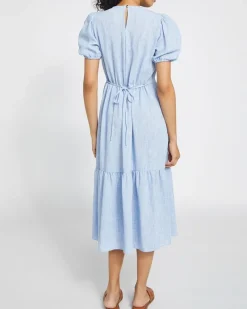 Hot Dunnes Stores Tiered Linen Look Midi Dress