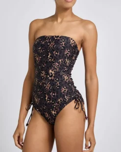 Hot Dunnes Stores Tummy Control Bandeau Swimsuit