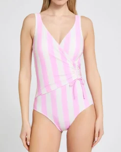 New Dunnes Stores Tummy Control Shape And Sculpt Wrap Swimsuit