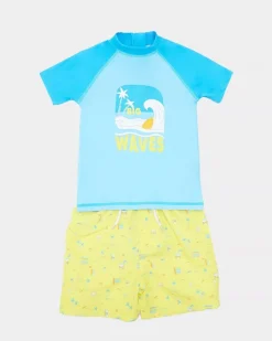 Sale Dunnes Stores Two-Piece Surf Rash Guard Set (9 Months-6 Years)