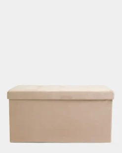Clearance Dunnes Stores Velvet Ottoman With Storage and Lid