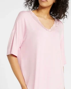 Discount Dunnes Stores Viscose V-Neck Lace Nightdress