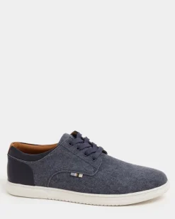 Online Dunnes Stores Washed Laced Canvas Shoe