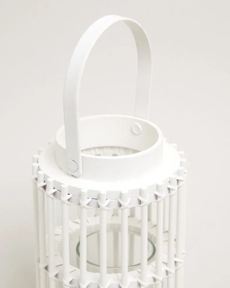 Online Dunnes Stores White Wooden Lantern