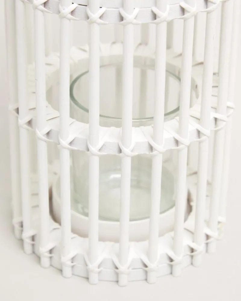 Online Dunnes Stores White Wooden Lantern