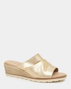 Clearance Dunnes Stores Wide Fit Ruched Front Mule Shoe