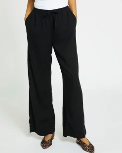 New Dunnes Stores Wide Leg Linen Blend Trousers