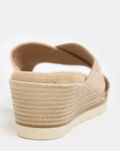 Clearance Dunnes Stores Wide-Fit Beaded Mule Sandal