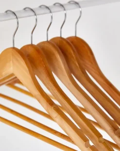 Sale Dunnes Stores Wooden Hangers - Pack Of 5