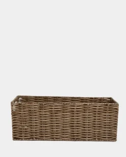 New Dunnes Stores Woven Storage Basket With Handles