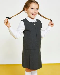 Sale Dunnes Stores Zip Front Pinafore - Pack Of 2 (4-12 Years)