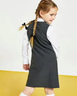 Sale Dunnes Stores Zip Front Pinafore - Pack Of 2 (4-12 Years)